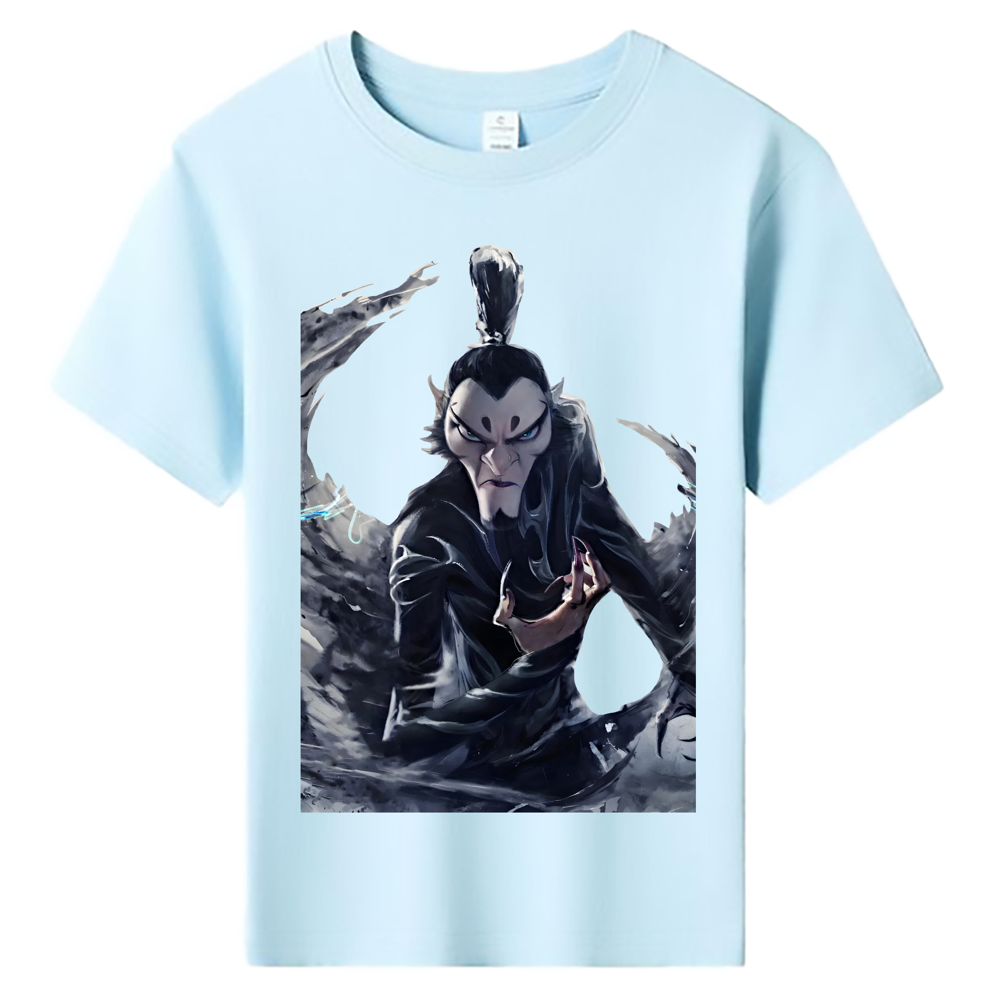 （画像用） Ne Zha 2 ナタ 魔童の大暴れ 綿100％キッズTシャツ（フロントプリント）